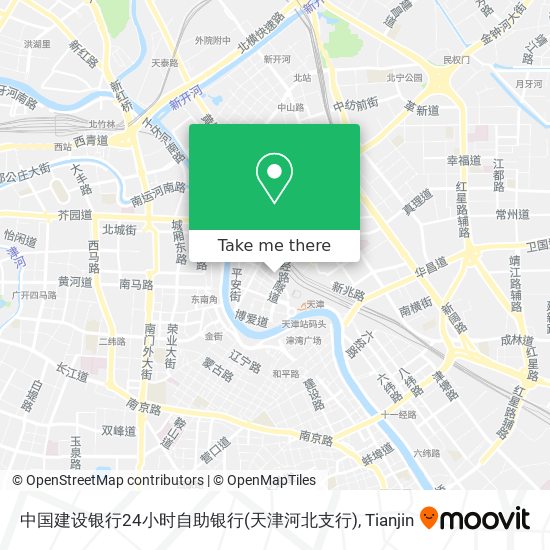 中国建设银行24小时自助银行(天津河北支行) map