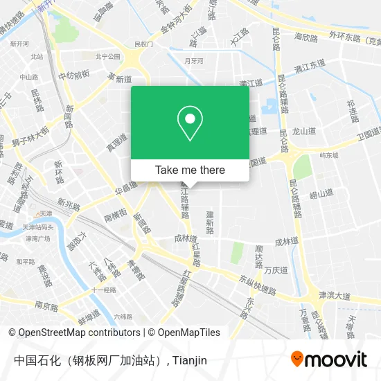 中国石化（钢板网厂加油站） map