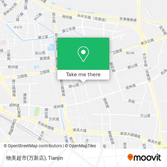 物美超市(万新店) map
