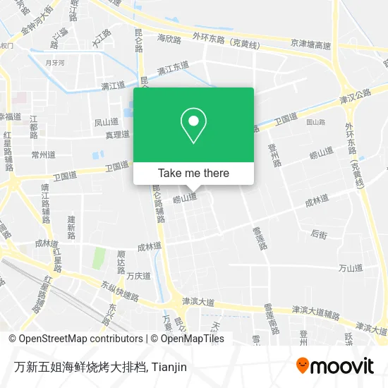 万新五姐海鲜烧烤大排档 map