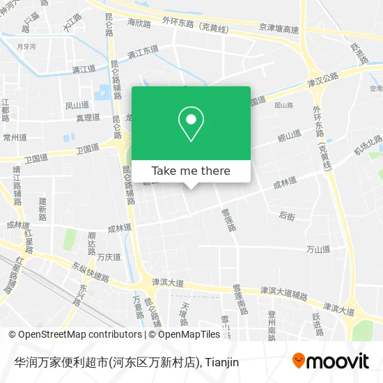 华润万家便利超市(河东区万新村店) map