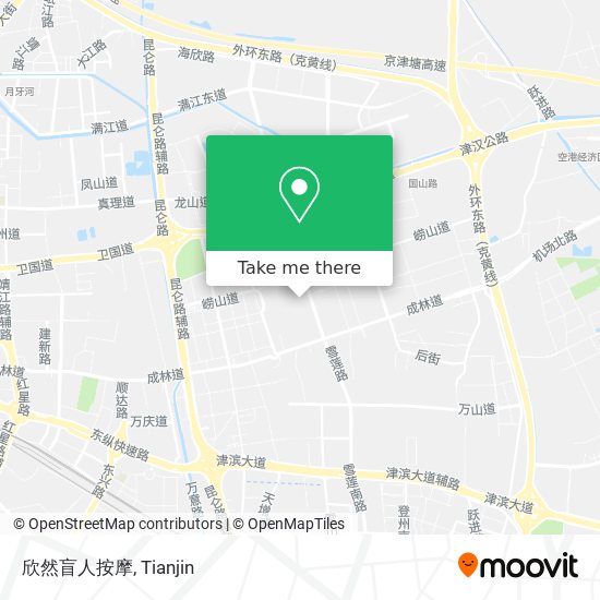 欣然盲人按摩 map