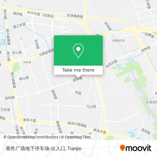 香邑广场地下停车场-出入口 map