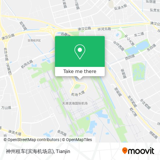 神州租车(滨海机场店) map