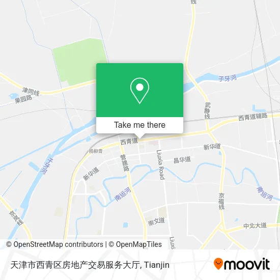 天津市西青区房地产交易服务大厅 map