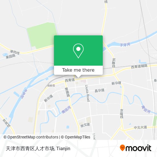 天津市西青区人才市场 map