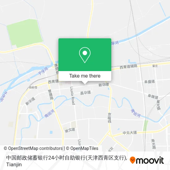 中国邮政储蓄银行24小时自助银行(天津西青区支行) map