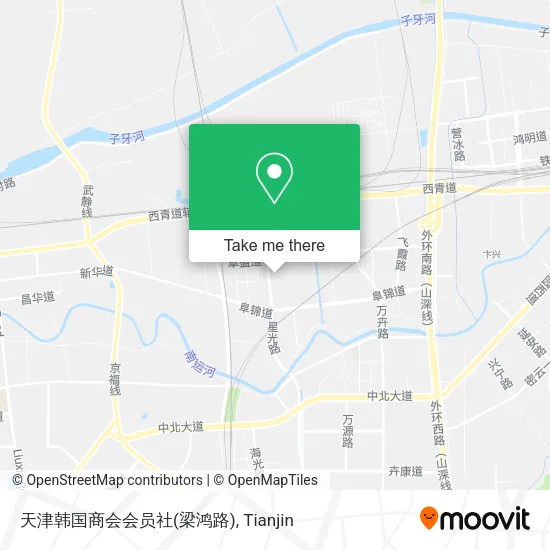 天津韩国商会会员社(梁鸿路) map