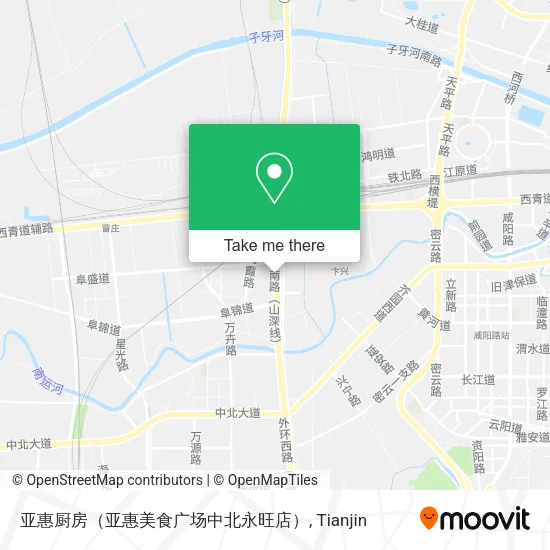 亚惠厨房（亚惠美食广场中北永旺店） map