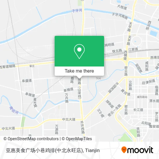 亚惠美食广场小巷鸡排(中北永旺店) map