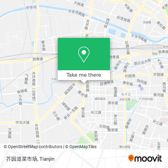 芥园道菜市场 map