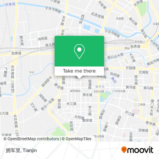 拥军里 map