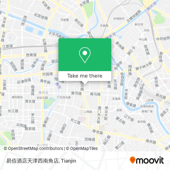 易佰酒店天津西南角店 map