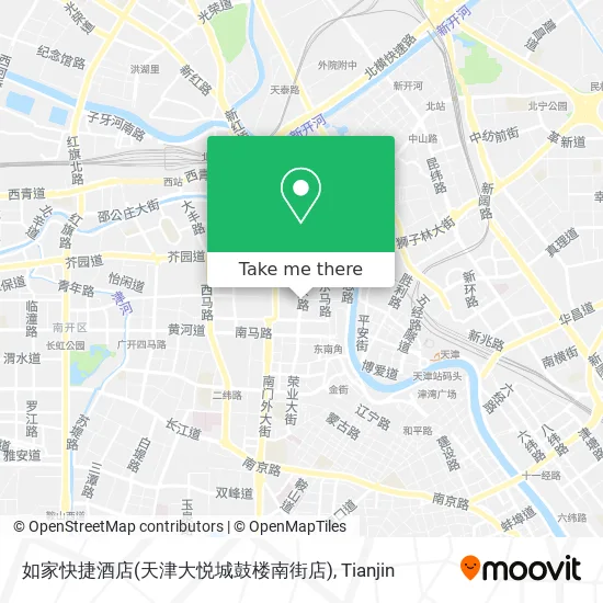 如家快捷酒店(天津大悦城鼓楼南街店) map