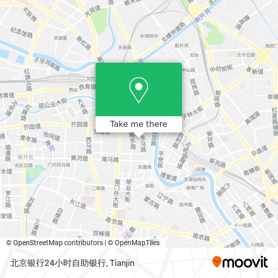 北京银行24小时自助银行 map