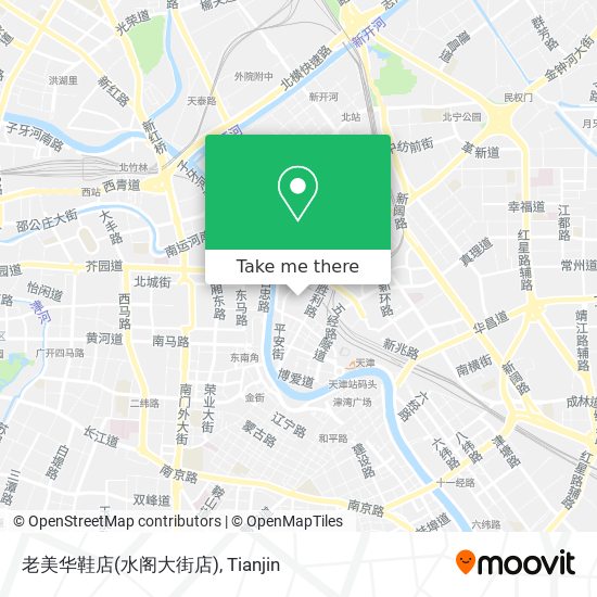 老美华鞋店(水阁大街店) map