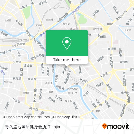 青鸟盛地国际健身会所 map