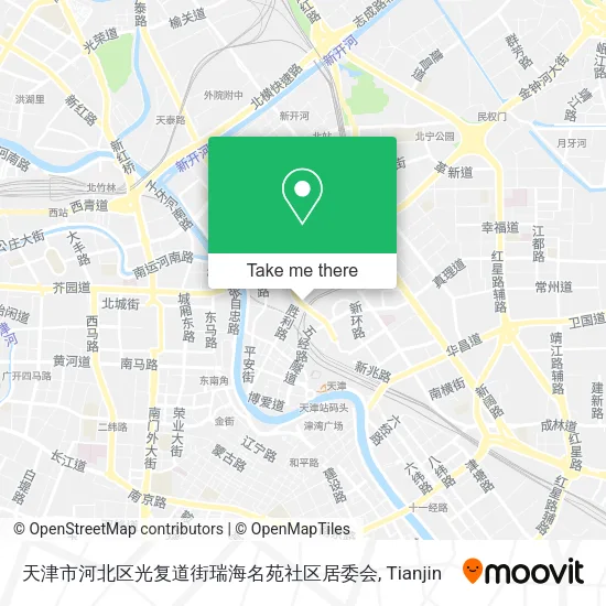 天津市河北区光复道街瑞海名苑社区居委会 map