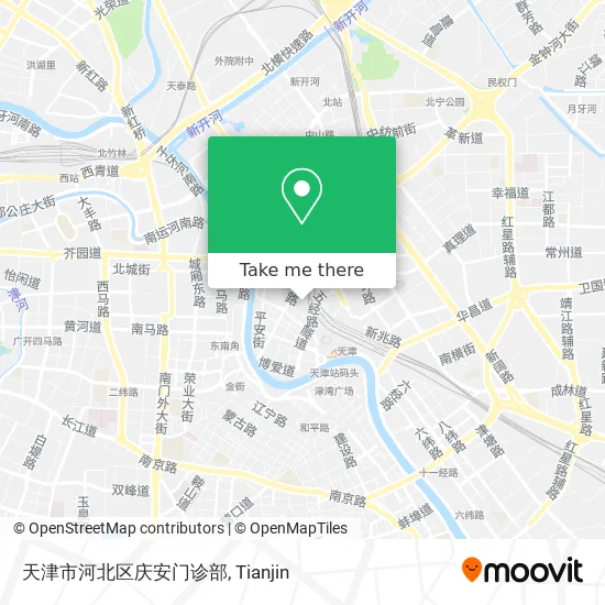 天津市河北区庆安门诊部 map