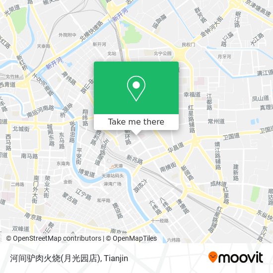 河间驴肉火烧(月光园店) map