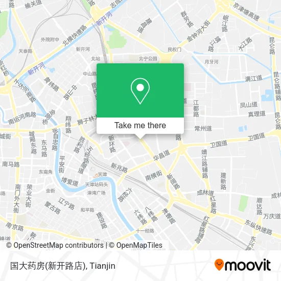 国大药房(新开路店) map