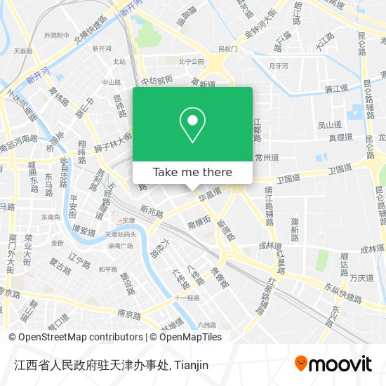 江西省人民政府驻天津办事处 map