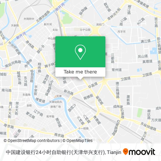 中国建设银行24小时自助银行(天津华兴支行) map