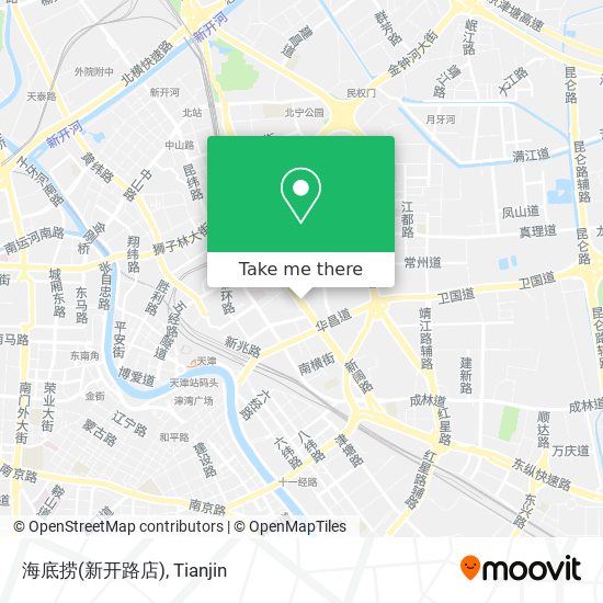海底捞(新开路店) map