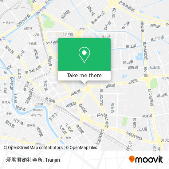 爱君君婚礼会所 map