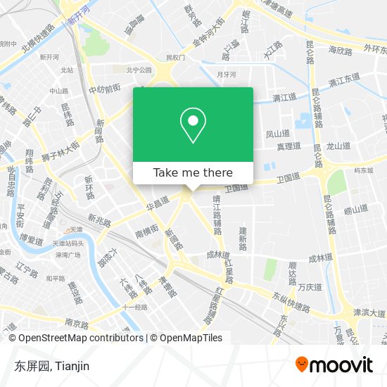 东屏园 map
