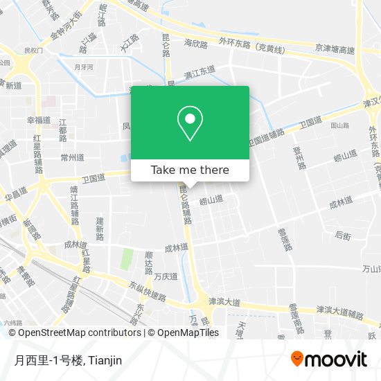 月西里-1号楼 map