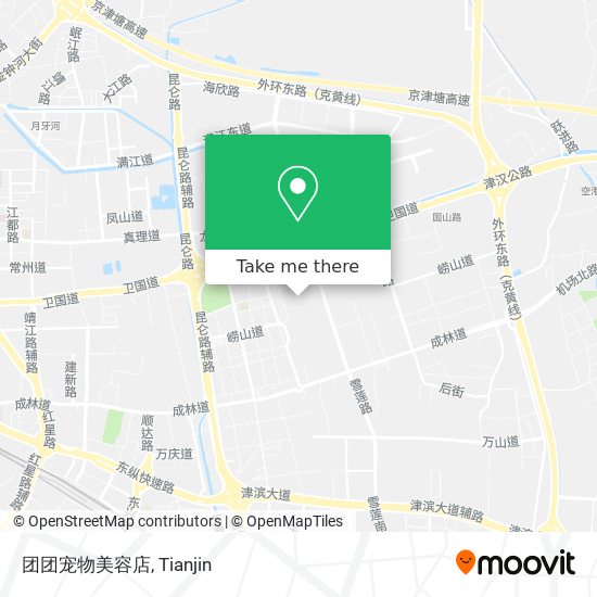 团团宠物美容店 map