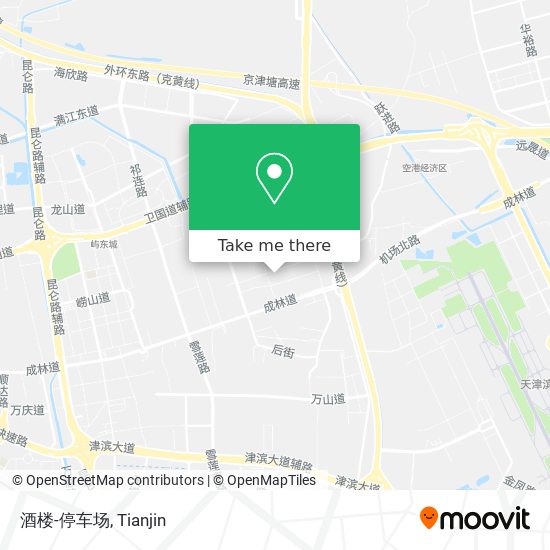 酒楼-停车场 map