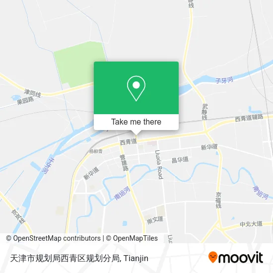 天津市规划局西青区规划分局 map