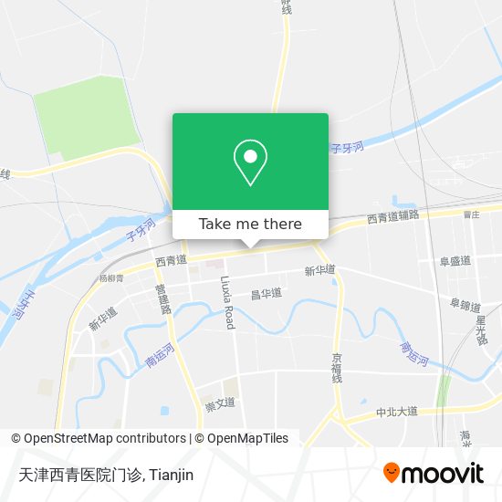 天津西青医院门诊 map