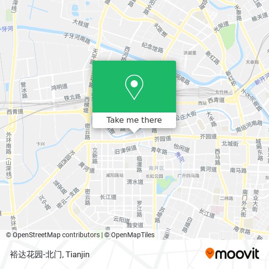 裕达花园-北门 map
