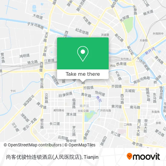 尚客优骏怡连锁酒店(人民医院店) map
