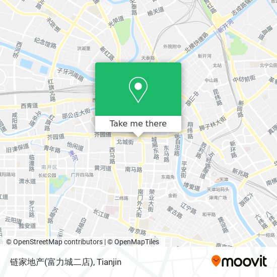 链家地产(富力城二店) map