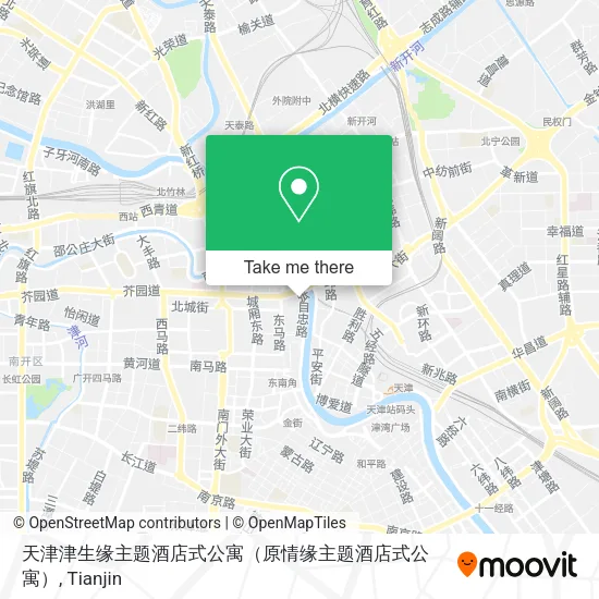 天津津生缘主题酒店式公寓（原情缘主题酒店式公寓） map