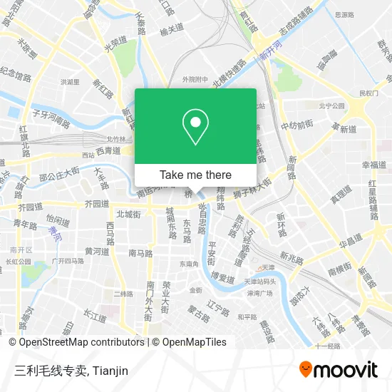 三利毛线专卖 map