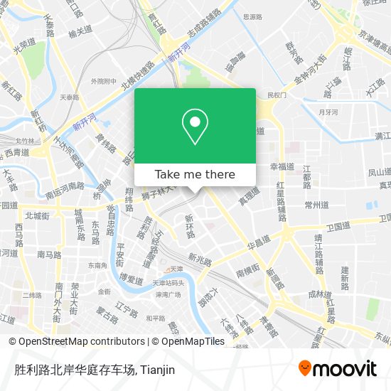 胜利路北岸华庭存车场 map