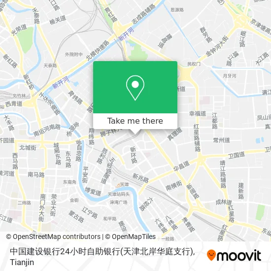中国建设银行24小时自助银行(天津北岸华庭支行) map