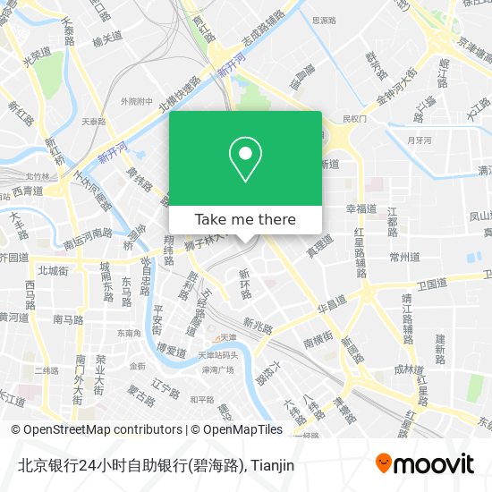 北京银行24小时自助银行(碧海路) map
