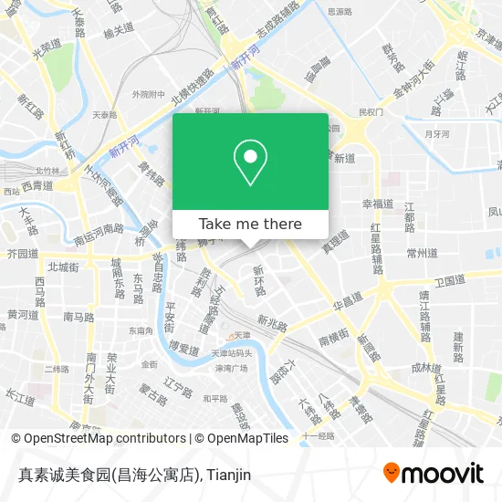 真素诚美食园(昌海公寓店) map