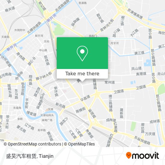 盛昊汽车租赁 map