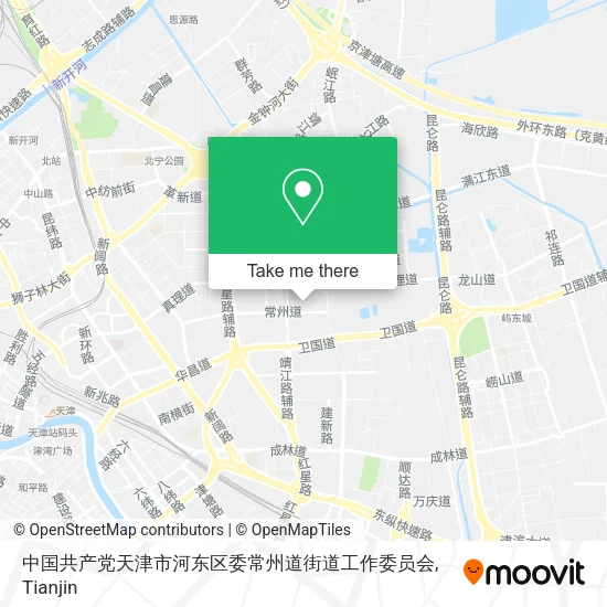 中国共产党天津市河东区委常州道街道工作委员会 map