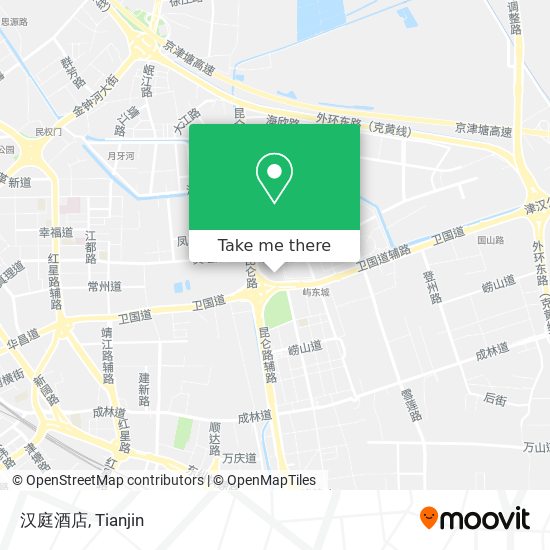 汉庭酒店 map