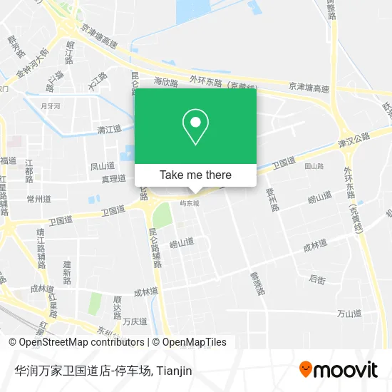 华润万家卫国道店-停车场 map