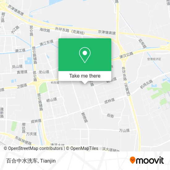 百合中水洗车 map