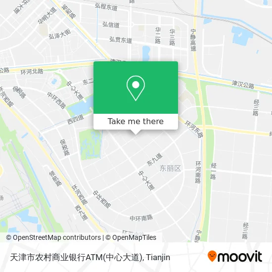 天津市农村商业银行ATM(中心大道) map